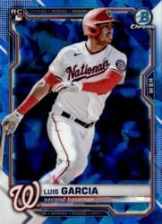 2021 Bowman Chrome Sapphire Edition Base Set Luis Garcia #74 card