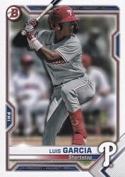 2021 Bowman Prospects Luis Garcia #BP-79 card
