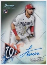 2021 Bowman Sterling Rookie Autographs Luis Garcia #BSRA-LG card