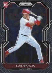 2021 Panini Prizm Base Set Luis Garcia #57 card