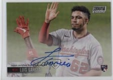 2021 Stadium Club Chrome Autographs Luis Garcia #SCCBA-LGA card