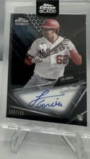 2021 Topps Chrome Black Autographs Luis Garcia #CBA-LG card