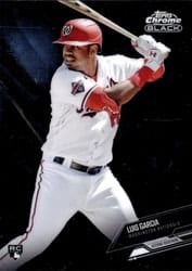 2021 Topps Chrome Black Base Set Luis Garcia #17 card