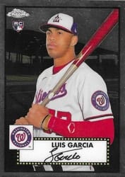 2021 Topps Chrome Platinum Anniversary Base Set Luis Garcia #9 card