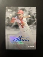 2022 Topps Black & White Autographs Luis Garcia #30A card