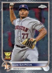 2022 Topps Chrome Base Set Luis Garcia #12 card