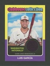 2024 Topps Heritage Clubhouse Collection Relic Luis García #CCR-LG card