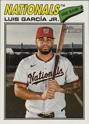 2026 Topps Heritage Base Set Luis García Jr. #43 card