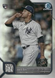 2022 Bowman Chrome Base Set Luis Gil #78 card
