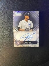 2022 Bowman Sterling Rookie Autographs Luis Gil #RA-LG card