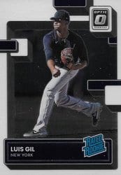 2022 Donruss Optic Base Set Luis Gil #44 card