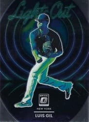 2022 Donruss Optic Lights Out Luis Gil #LO-2 card
