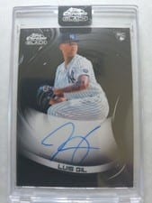 2022 Topps Chrome Black Autographs Luis Gil #CBA-LG card