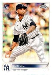 2022 Topps Chrome Logofractor Edition Base Set Luis Gil #10 card
