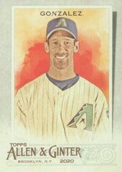 2020 Topps Allen & Ginter Base Set Luis Gonzalez #113 card