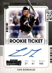 2021 Panini Contenders Base Set Luis Gonzalez #111 card