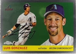 2025 Topps Chrome Platinum Base Set Luis Gonzalez #312 card