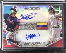 Luis Guanipa / Jose Perdomo 2024 Bowman Chrome International Impact Autographs card