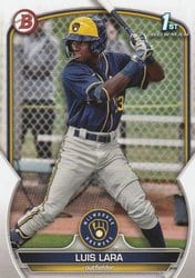 2023 Bowman Prospects Luis Lara #BP-100 card