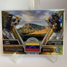 2024 Bowman Chrome International Impact Luis Lara / Jeferson Quero #II-9 card