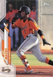 2020 Topps Pro Debut Base Set Luis Matos #PD-133 card