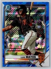 2021 Bowman Draft Sapphire Luis Matos #BDC-5 card