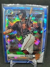 2021 Bowman Draft Sapphire Edition Base Set Luis Matos #BDC-5 card