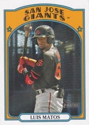 2021 Topps Heritage Minor League Base Set Luis Matos #79 card