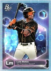 2022 Bowman Platinum Precious Elements Luis Matos #PE-19 card
