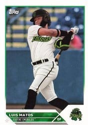 2023 Topps Pro Debut Base Set Luis Matos #PD-114 card