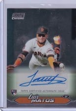 2024 Stadium Club Chrome Autographs Luis Matos #SCCA-LM card