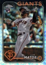 2024 Topps Chrome Logofractor Edition Base Set Luis Matos #270 card