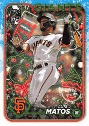 2024 Topps Holiday Base Set Luis Matos #H70 card