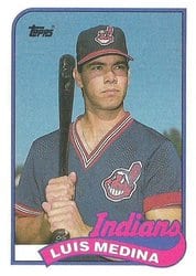 1989 Topps Base Set Luis Medina #528 card