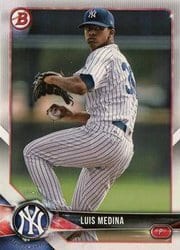 2018 Bowman Draft Base Set Luis Medina #BD-17 card