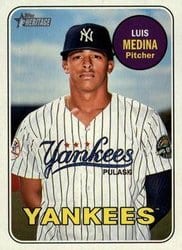 2018 Topps Heritage Minor League Base Set Luis Medina #60 card