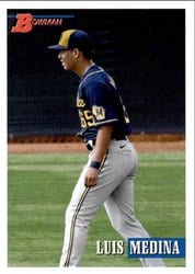 2021 Bowman Heritage Base Set Luis Medina #244 card