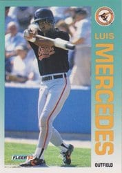 1992 Fleer Base Set Luis Mercedes #16 card