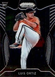 2019 Panini Prizm Base Set Luis Ortiz #48 card