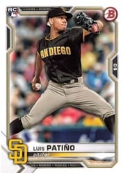 2021 Bowman Base Set Luis Patiño #44 card