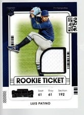 2021 Panini Contenders Rookie Ticket Jerseys Luis Patino #RTJ-LP card