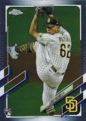 2021 Topps Chrome Base Set Luis Patiño #196 card