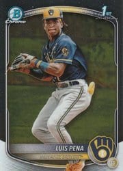 2025 Bowman Chrome Prospects Luis Pena #BCP-38 card