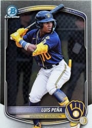 2025 Bowman Draft Chrome Luis Peña #BDC-105 card