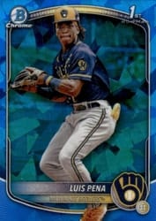 2025 Bowman Sapphire Edition Base Set Luis Pena #BCP-38 card