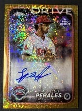 2024 Topps Pro Debut Chrome Autographs Luis Perales #PDC-43 card