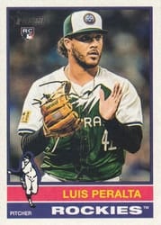 2025 Topps Heritage Base Set Luis Peralta #176 card