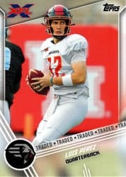 2020 Topps XFL Base Set Luis Perez #154 card