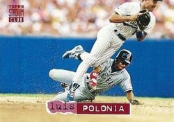 1994 Stadium Club Base Set Luis Polonia #11 card
