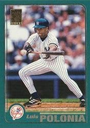 2001 Topps Base Set Luis Polonia #42 card